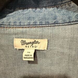 Wrangler Retro Light Blue Denim Shirt